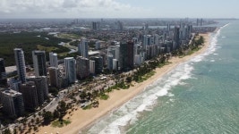 헤시피 페르남부쿠 브라질. 시내의 역사적인 건물. 랜드마크 도시. 휴가 목적지. 열대 여행. 무비클립, 동영상, 영상,HD 영상, HD 비디오, HD... 