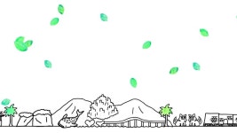 여름 반복 애니메이션의 손 그리기 도시 풍경 현 OKINAWA JAPAN 무비클립, 동영상, 영상,HD 영상, HD 비디오, HD 비디오클립. 무비클립... 