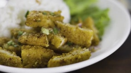Spicy Chicken Salad With Rice, Video footage for documentary and... 무비클립 246064892 Spicy Chicken Salad With Rice, Video footage... 