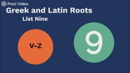 Greek & Latin Roots List Nine 제작 Sarah Horn on Prezi Video Greek & Latin Roots List Nine