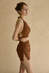 비키니밴더(VIKINI VENDER) 코스타 백리스 홀터넥 비키니 스커트 Set 3pcs - Brown - 사이즈 & 후기 | 무신사