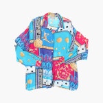 JPN,폴리,패턴,블라우스,여자,L,빈티지톡,긴31604 폴리 패턴 블라우스 여자 L - 빈티지톡 폴리 패턴 블라우스 여자 L