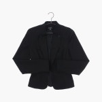 LE CHATEAU 빈티지 구제 중고 T66395 코튼 베이직 블레이저 여자 2XS - 빈티지톡 코튼 베이직 블레이저 여자 2XS