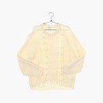 URBAN RESEARCH DOORS 빈티지 구제 중고 나13566 어반리서치 도어 울 라운드 케이블 니트/스웨터 여자 FREE - 빈티지톡 빈티지톡 - 수입 남자... 