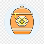 꿀단지, 삽화, png | PNGWing
