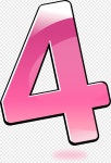 Number, 4, angle, triangle, number png | PNGWing