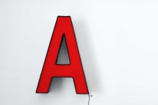 Download Uppercase Red Letter A Background | Wallpapers.com