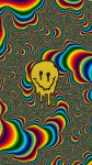 Download Abstract Melting Smiley Trippy Aesthetic Wallpaper | Wallpapers.com