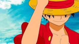 Download One Piece Anime Luffy Smiling Picture | Wallpapers.com