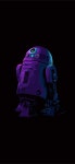 Download Cool iPhone 11 Star Wars R2-D2 Neon Aesthetic Wallpaper | Wallpapers.com