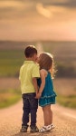 Download Cute Kids Kissing Hd Wallpaper | Wallpapers.com