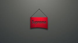 Download Hanging Sign Supreme Laptop Wallpaper | Wallpapers.com