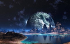 Download Moon From Planet View Cool Pc Wallpaper | Wallpapers.com