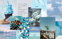 Download Pastel Blue Aesthetic Pc Wallpaper | Wallpapers.com