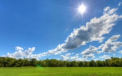 Download Blue Clear Skies Sunny Day Wallpaper | Wallpapers.com