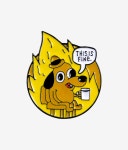 Download This Is Fine Dog Holding A Mug Wallpaper | Wallpapers.com