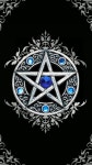 Download Wiccan Pentacle With Blue Emerald Wallpaper | Wallpapers.com