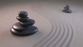 Download Zen Desktop Black Stone Stacks Wallpaper | Wallpapers.com
