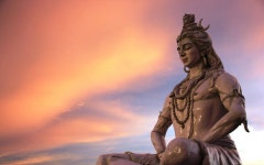 Download Bholenath Hd Shiva Meditating Sunset Wallpaper | Wallpapers.com