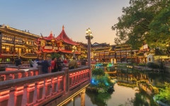 Download Chinese Houses In City Wallpaper | Wallpapers.com