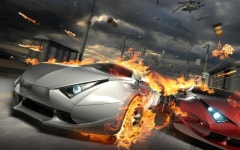 Download Cool Cars Fiery Race Wallpaper | Wallpapers.com