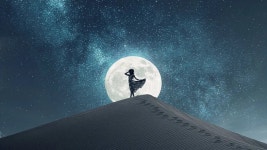 Download Dance In The Desert Moonlight Wallpaper | Wallpapers.com