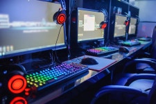 Download Gaming Cafe Pc Wallpaper | Wallpapers.com