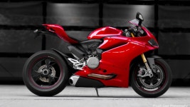 Download Motor Show Ducati 1199 Panigale Wallpaper | Wallpapers.com
