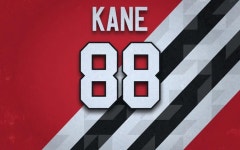 Download Patrick Kane Jersey Number 88 Wallpaper | Wallpapers.com