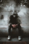 Download Smokey Black Hacker Mask Wallpaper | Wallpapers.com