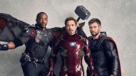 Wallpaper Avengers: Infinity War, Falcon, Iron Man, Thor, Anthony Mackie, Robert Downey Jr., Chris Hemsworth, 5k, Movies #17361