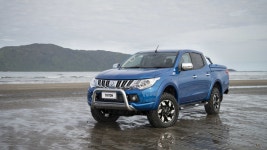Wallpaper Mitsubishi Triton, pick-up, blue, sea., Cars & Bikes #6069