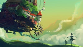 Wallpaper Howls Moving Castle, Turnip Head, meadow, anime, Movies #13508