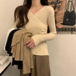 포르 유니크 브이넥 니트 - kn7167