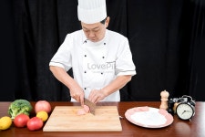 요리사가 고기를 썰다 사진 무료 다운로드 - Lovepik 요리사가 고기를 썰다