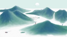 청산 수묵 중국풍 일러스트 무료 다운로드 - Lovepik 청산 수묵 중국풍
