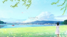 봄 나들이 가세요 일러스트 무료 다운로드 - Lovepik 봄 나들이 가세요