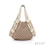 によって Gucci キャンバス レザー ベージュの通販 by RECLOラクマ店（リクロ）｜グッチならラクマ - グッチ GGキャンバス... 