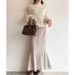 ットワンピ SNIDELニットプルオーバー×マーメイドスカートセットワンピース by みりんs shop｜ラクマ スナイデルの通販 せアレンジ