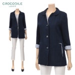 [아이스탁몰]  크로커다일레이디 [크로커다일레이디] 플랫카라 배색포인트 린넨자켓 (XC6MJK102) 13,900원