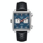 태그호이어 Tag Heuer 남성 모나코 크로노그래프 가죽 Denim... 남성 모나코 크로노그래프 가죽 Denim 블루 다이얼 시계... 