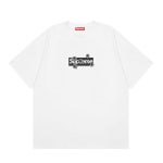슈프림 Supreme 로고 패턴 디자인 캐주얼 반팔 티셔츠 남녀 공용 - 위핑 슈프림 Supreme 로고 패턴 디자인 캐주얼 반팔 티셔츠 남녀 공용
