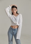 [밀리언코르][7119] 루즈 롱와이드 부츠컷 데님 (청) [W CONCEPT]