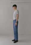 [밀리언코르][1060] 세미 스트레이트 캣 브러쉬 데님 (진청) [W CONCEPT]