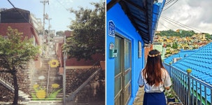 [닥밭골 행복 마을] 낭만적인 계단과 벽화들이 있는 닥밭골 | 세상의 모든 여행, 위시빈