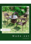 Y1-292[G00] 메이드 113번 4인 야외세트(700, 800원형 선택가능) - 공간미가구