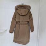 [행복한백화점][팜스프링스]중롱기장 앞플라켓안사시 다운점퍼 SWDL 244655