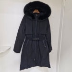 [행복한백화점][팜스프링스]중롱기장 앞플라켓안사시 다운점퍼 SWDL 244655