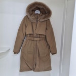 [행복한백화점][팜스프링스]중롱기장 앞플라켓안사시 다운점퍼 SWDL 244655