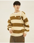 STRIPE COLLAR KNIT [3 COLOR] - (주)원더플레이스